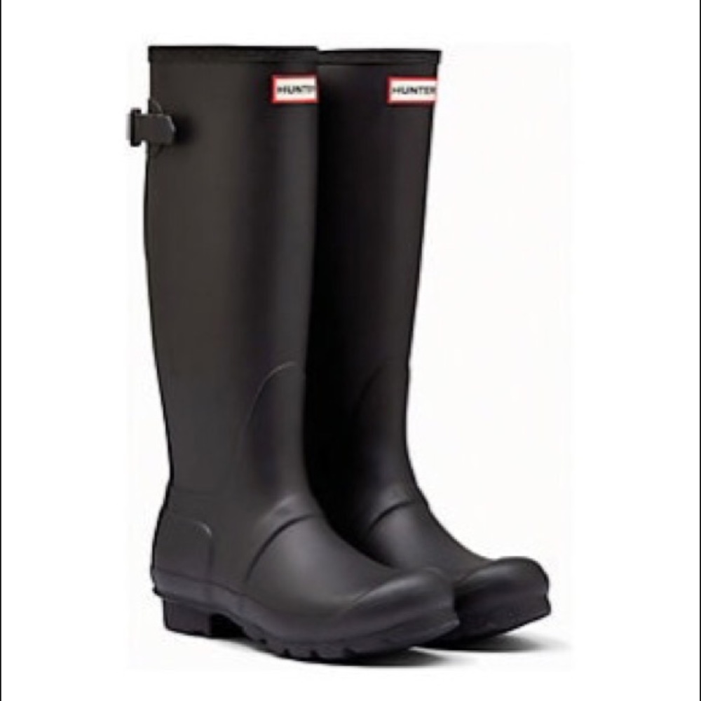 Hunter Matte Black Rain boots